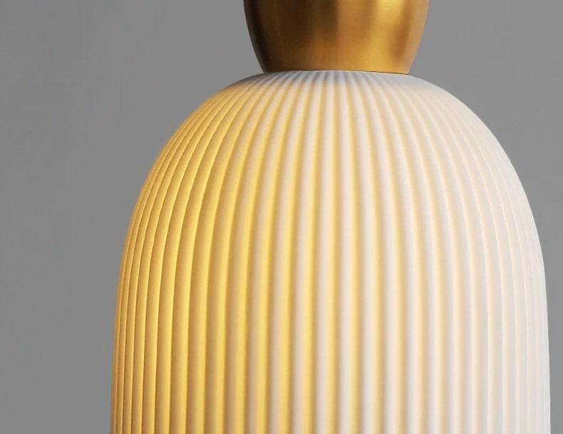 Braided cord pendant lamp for bedroom