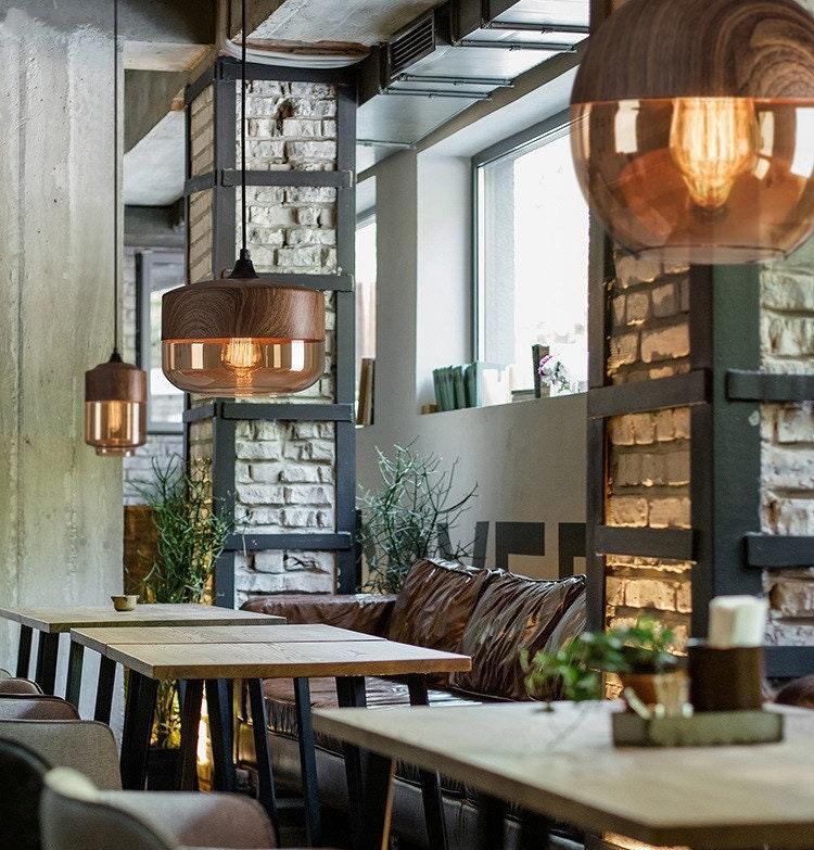 Sphere Pendant Light for Restaurant Interior