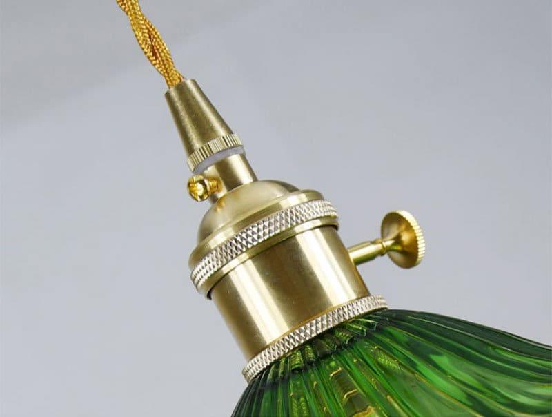 Brass Pendant Light – fluted vintage design for modern home decor | OroDwell
