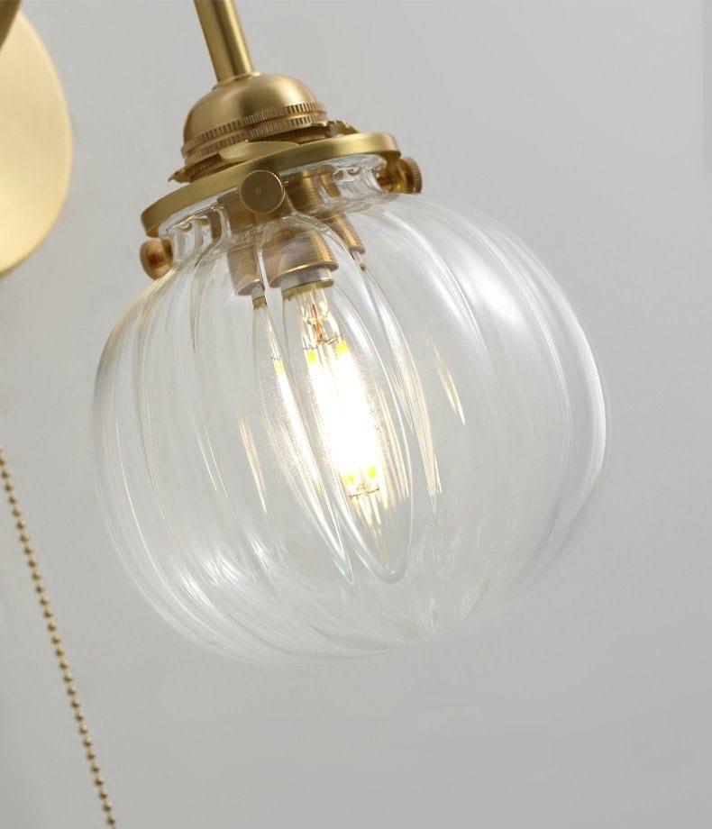 Arched Arm Wall Light Close Detail