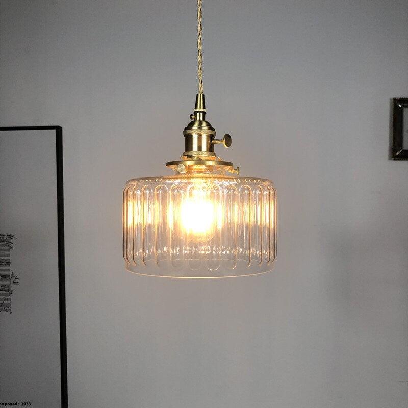 Brass pendant light cafe restaurant decor accent