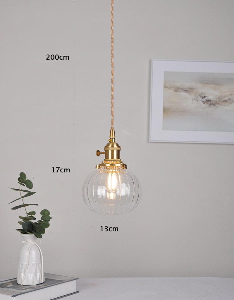 Glass Globe Pendant Light for Cafe and Restaurant