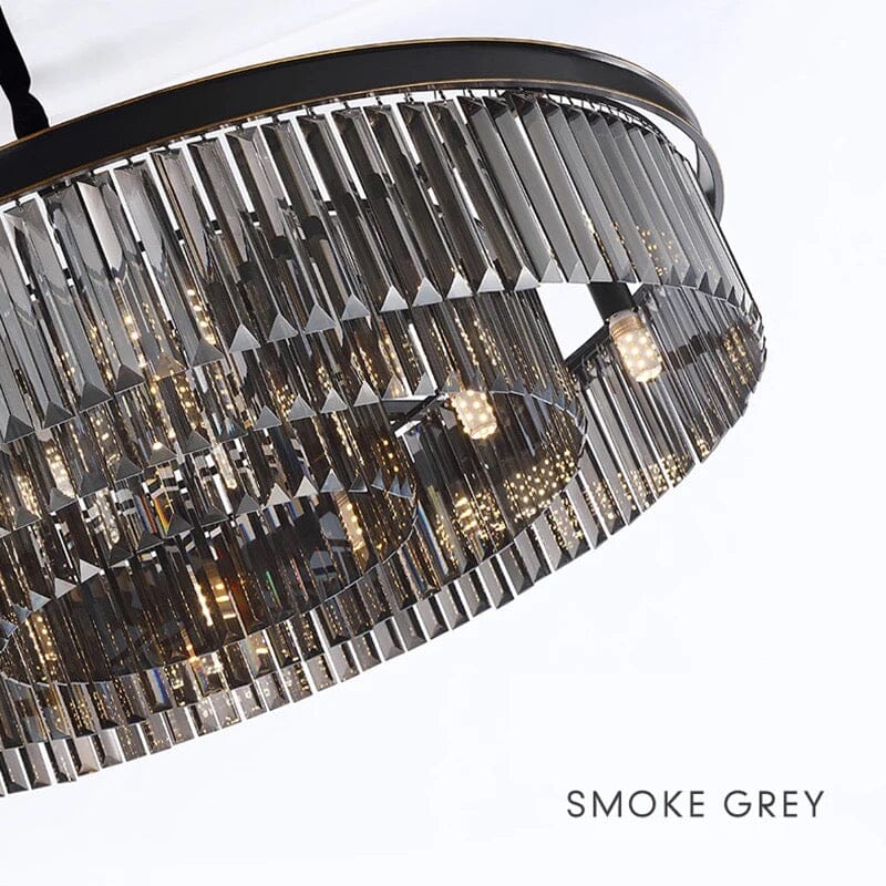 Tavian Grey Crystal Chandelier - Additional View 5