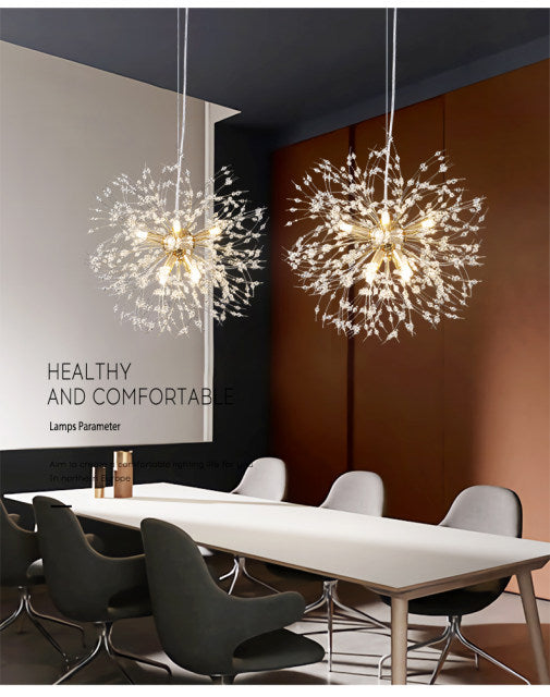 Pendant Light with K9 Crystal Accents