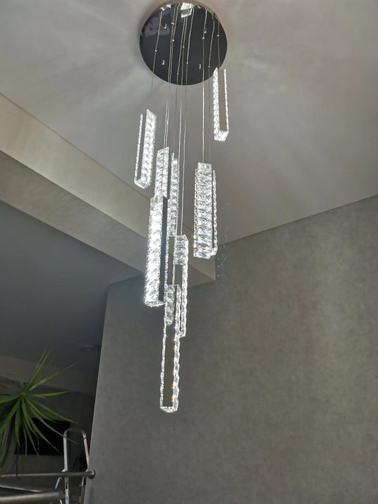 Chandelier - Faceted Crystal Accent Detail