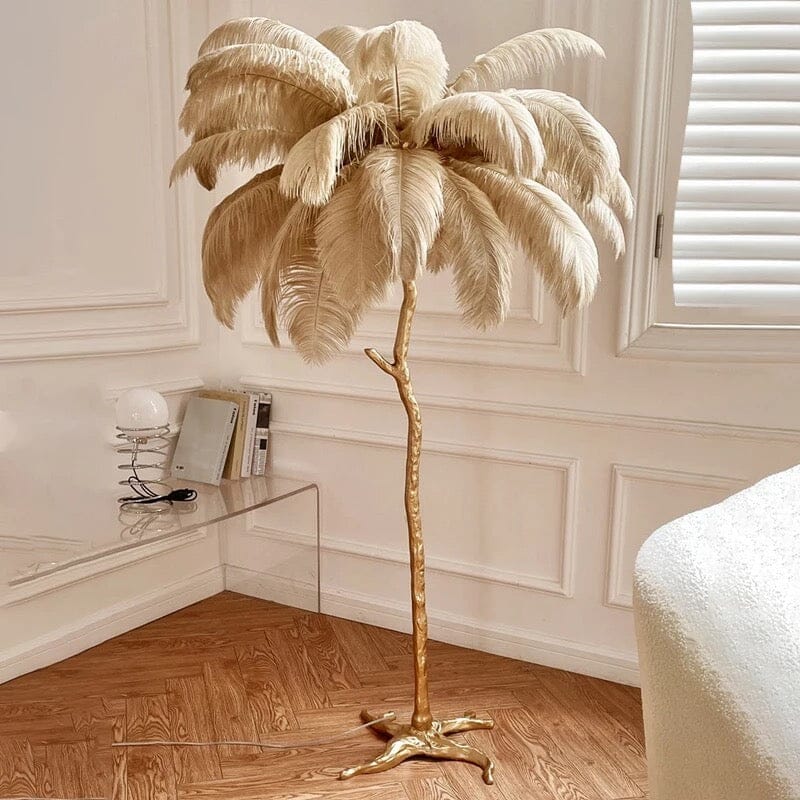 Feather Effect Floor Lamp Lifestyle Setting