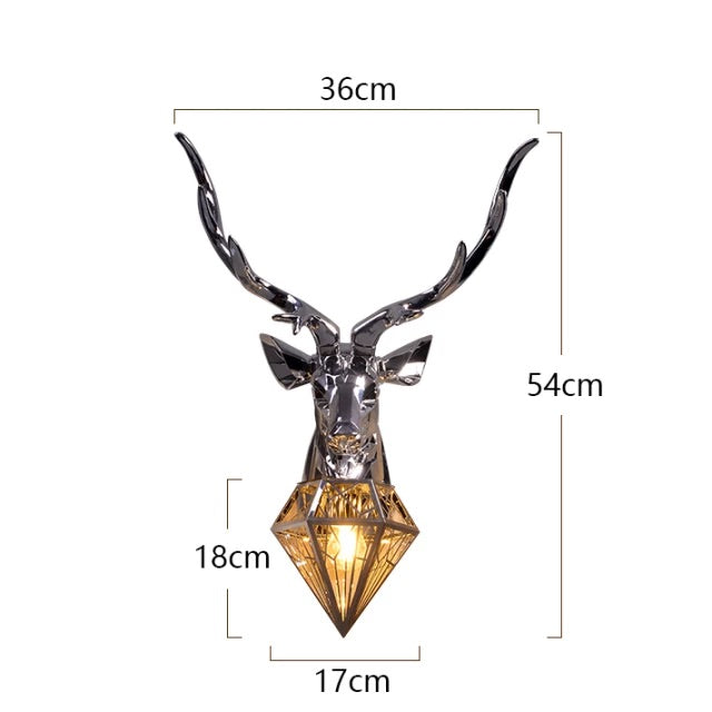 LED wall sconce resin design for home lighting