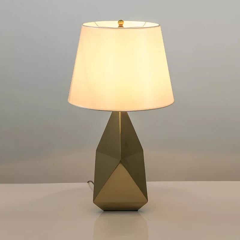 Art deco table lamp for bedroom accent