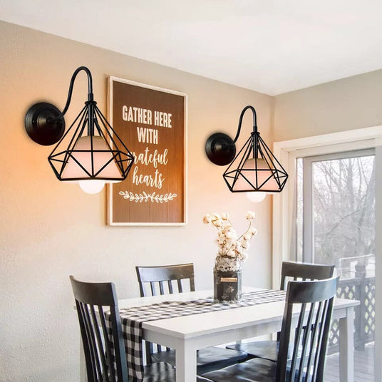 Handcrafted Vintage Wall Light Fixture Detail