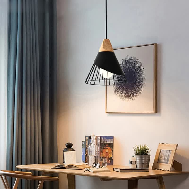 Pendant Light - Cord Installation Close-Up