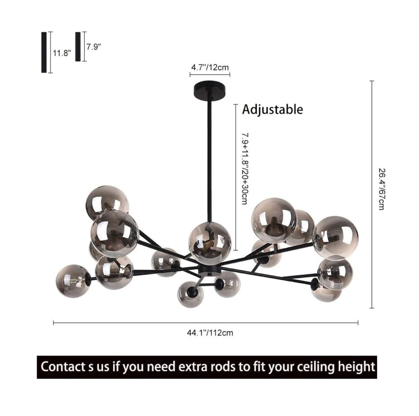 Sputnik Style Chandelier Elegant Practical Design