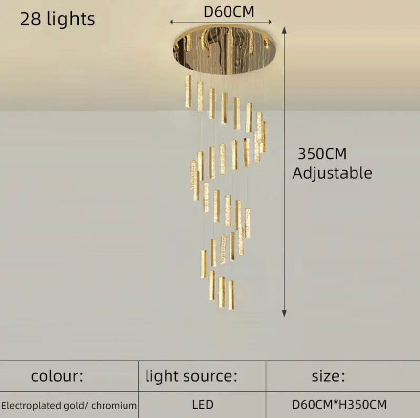 Chandelier - Silver Finish 28-Head Configuration