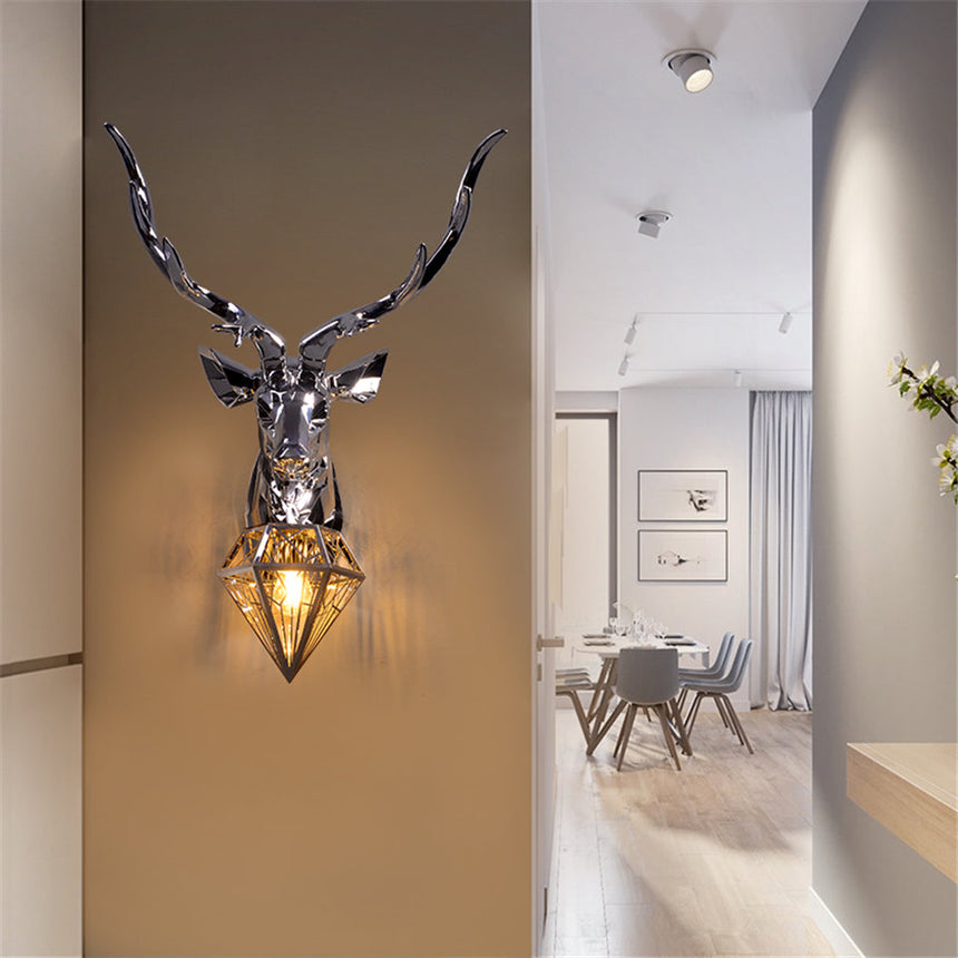 Resin wall lamp dimmable LED for indoor decor