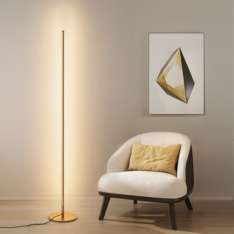Tube floor lamp for living room