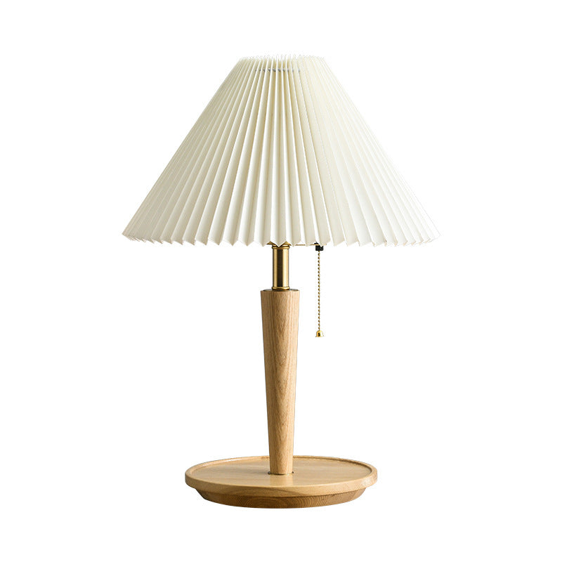 CedarGlow Wood Table Lamp for Bedroom and Office