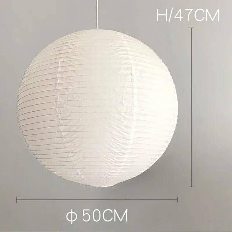 Balloon Pendant Light Installed for Living Room Lighting | OroDwell