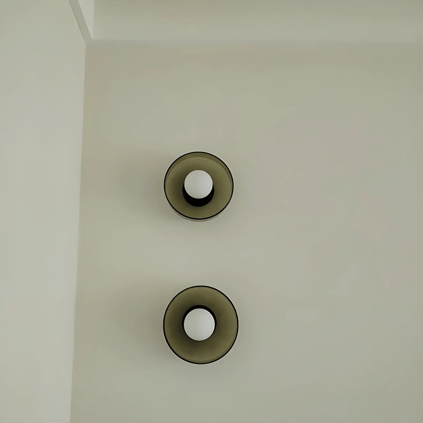 Wall lamp warm glow evening ambiance
