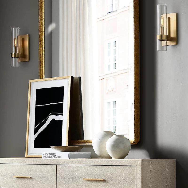 Wall mounted wall sconce for living room