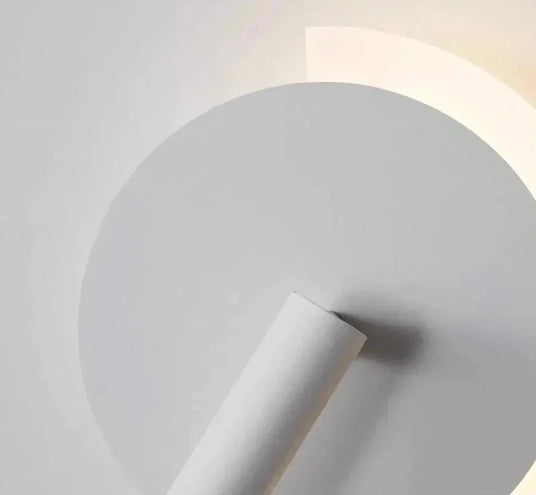 LED wall lamp with industrial-chic iron finish