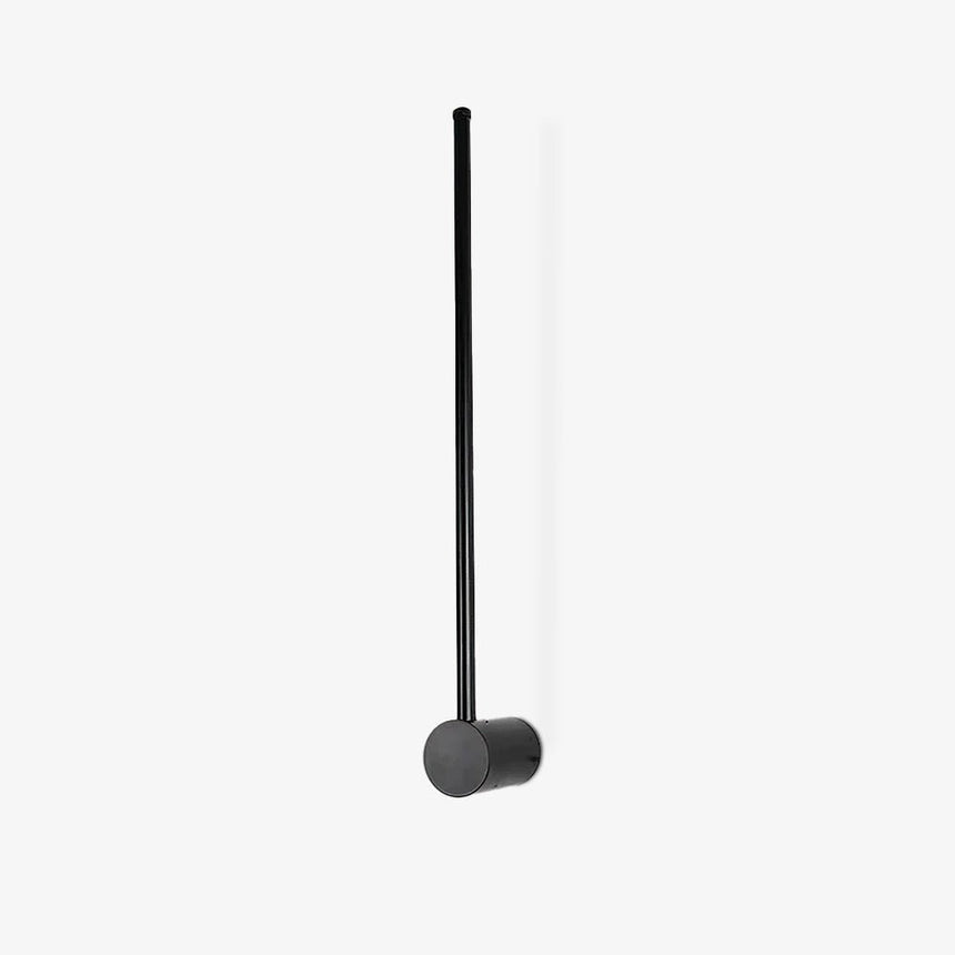 A slim black rod on a round hub, the single arm version switched off