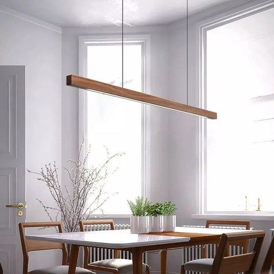 Wood Pendant Light for Dining Room