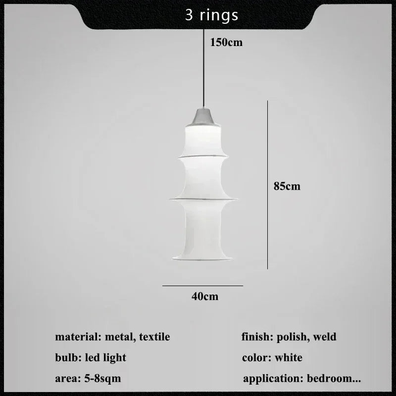 Detail of the ceiling fitting and the top segment of the silk column