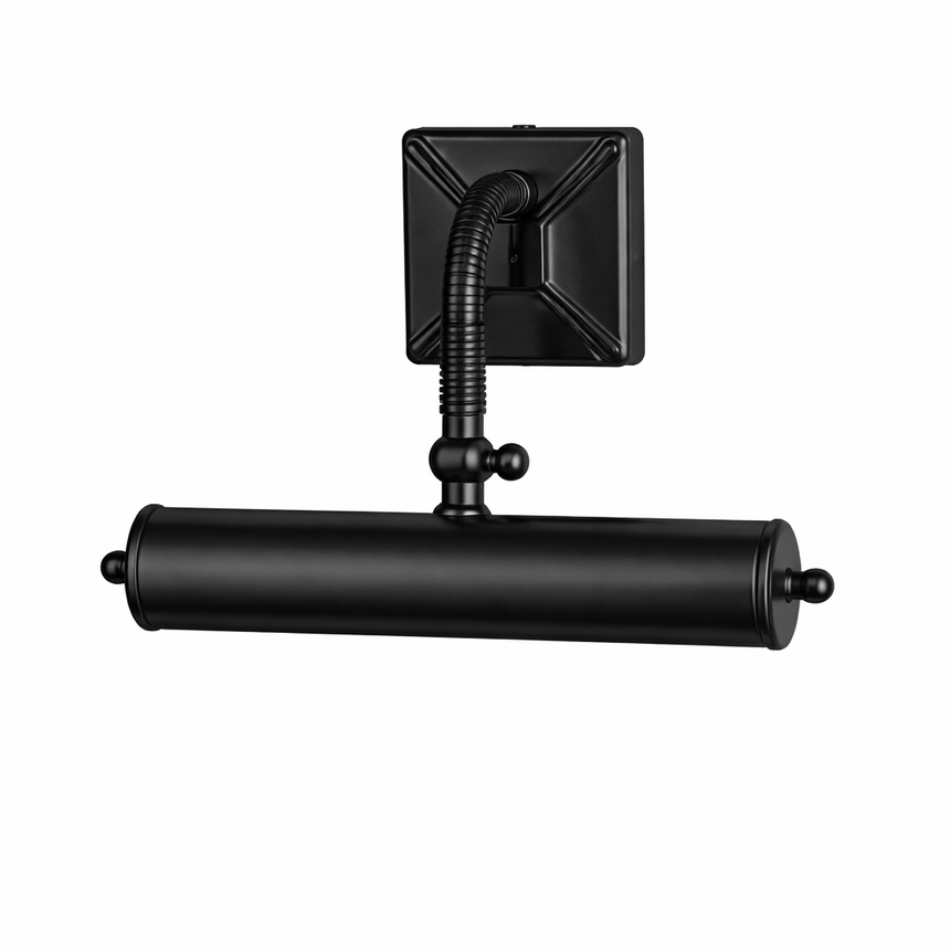 The same fitting in black, the tube and square plate finished to match