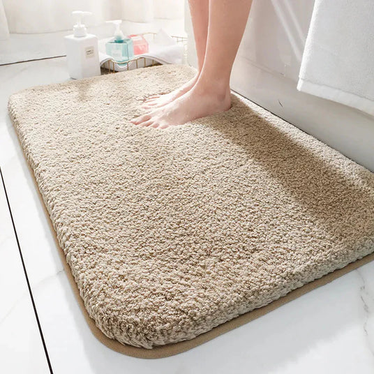 Non-slip bathroom rug - non-slip backing