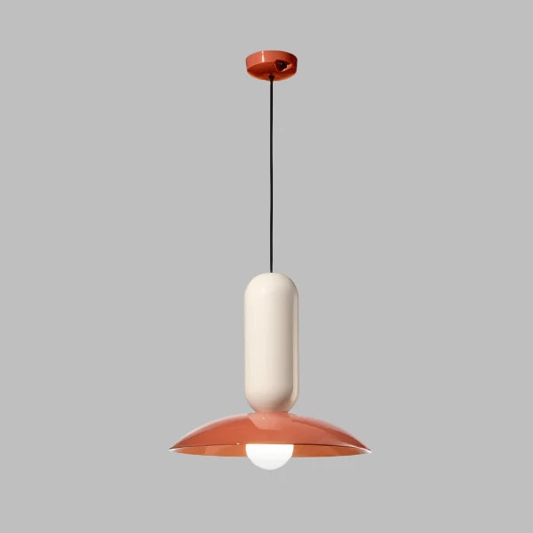 Metal pendant lamp for dining and kitchen spaces