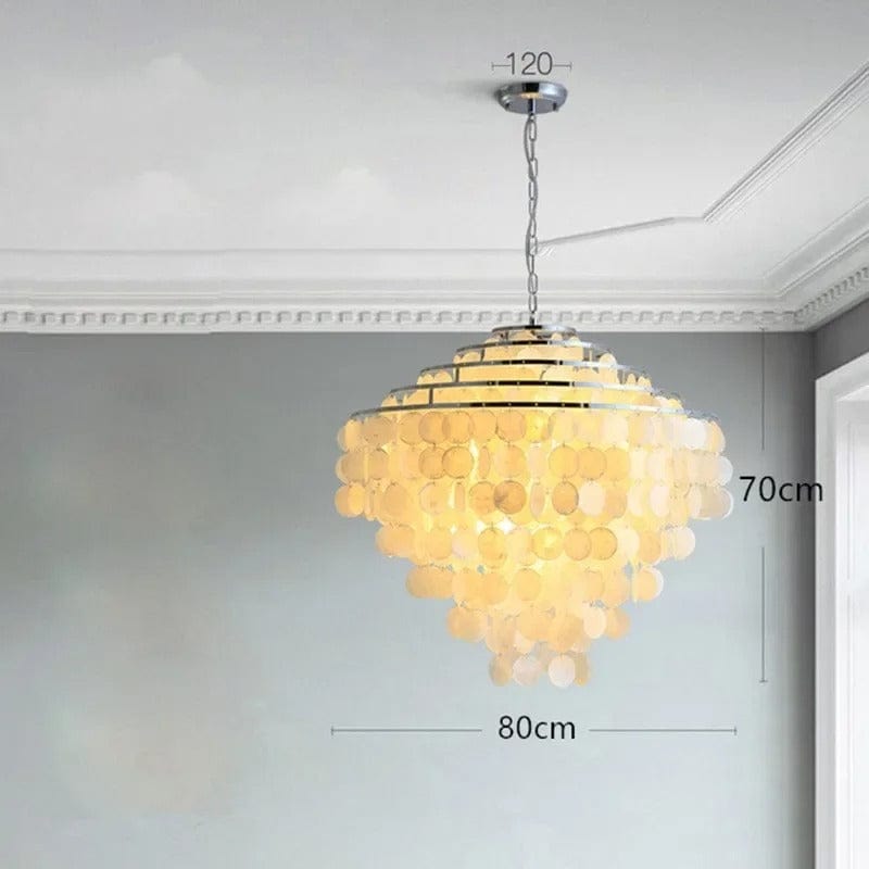 luminous focal point chandelier design