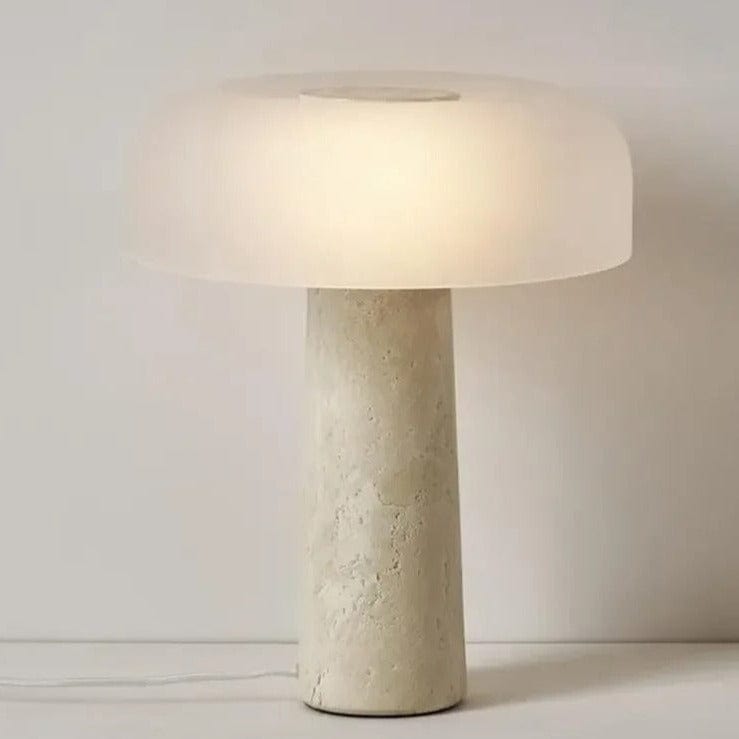 Marble table lamp for living room accent