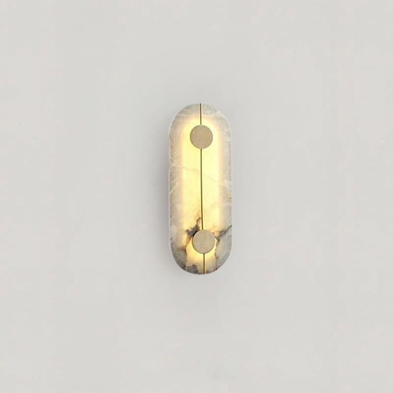 Marble wall sconce statement light