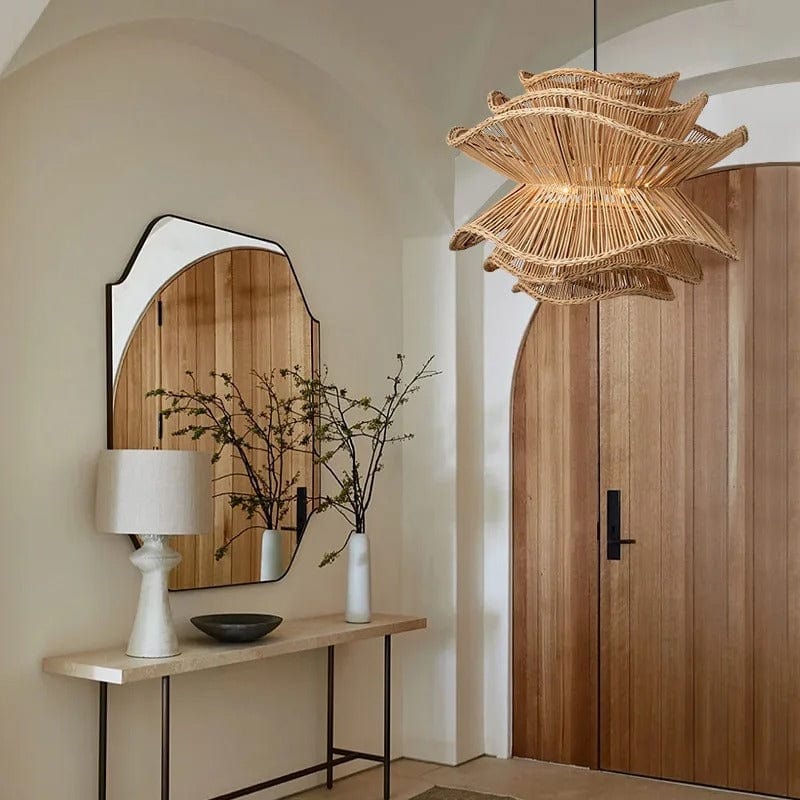 tricolor led chandelier for mid-sized rooms