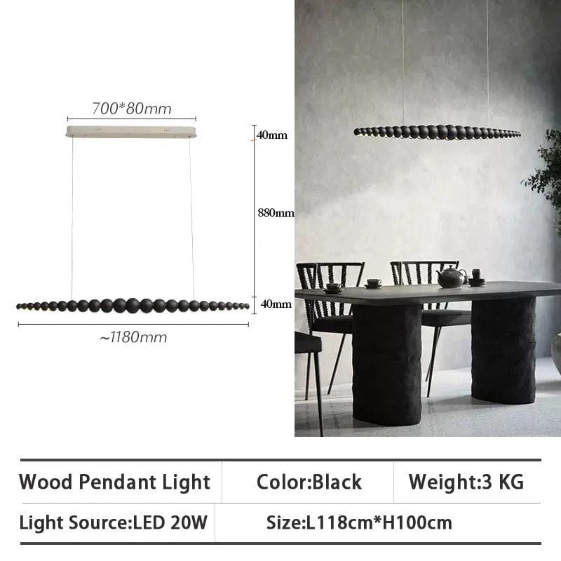 Wood Chandelier Bright Lively Ambiance Design