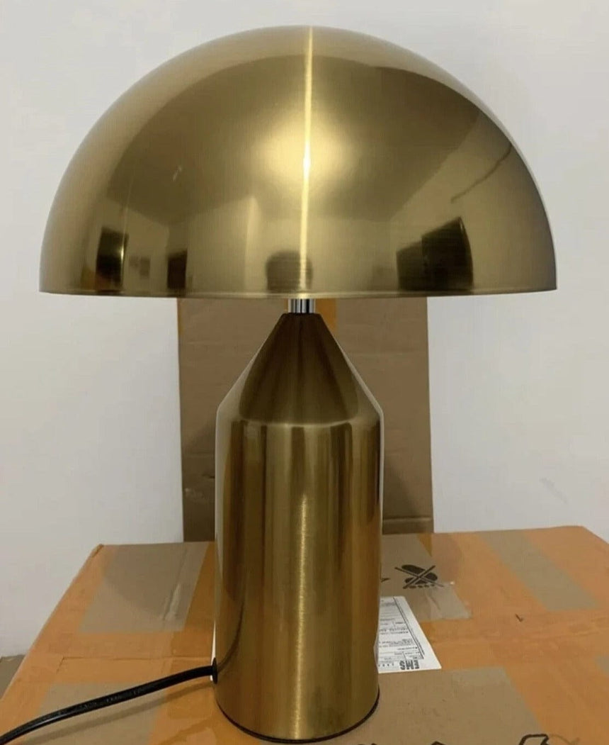 Mushroom table lamp with warm ambient glow