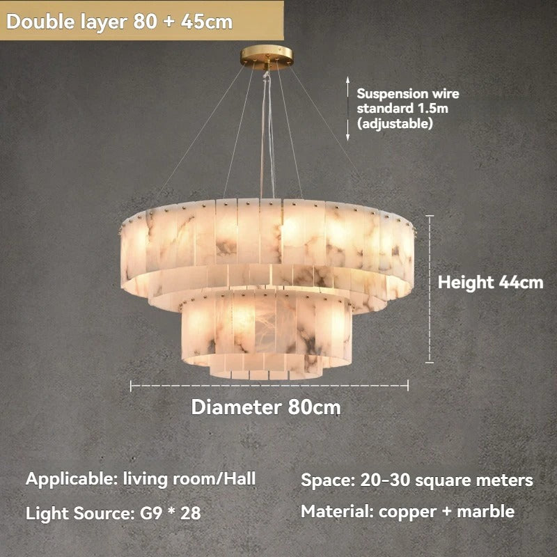 Dimension card for the two tier version, 80 cm over 45 cm