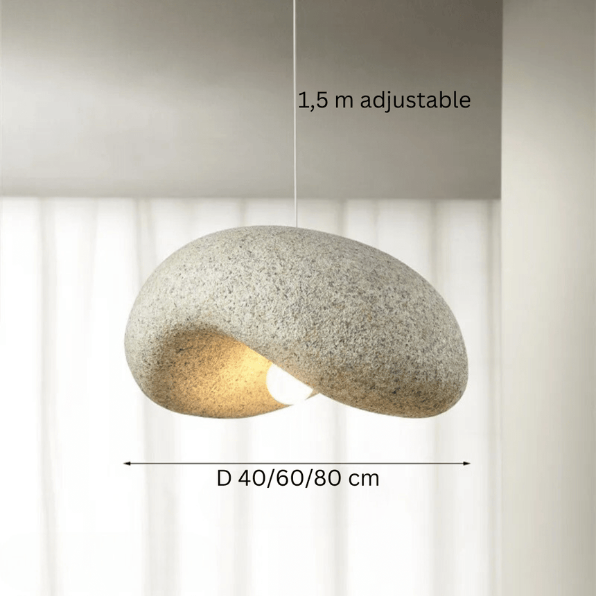 Contemporary hanging light fixture for interiors