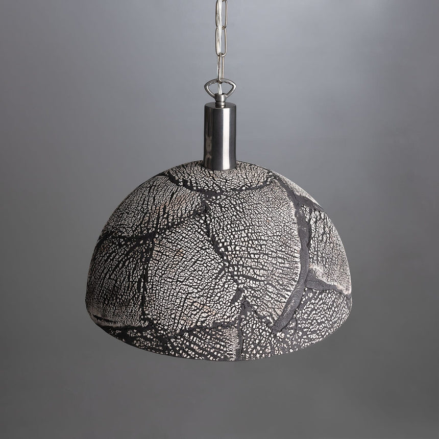 Black Clay Pendant Light Full Fixture View
