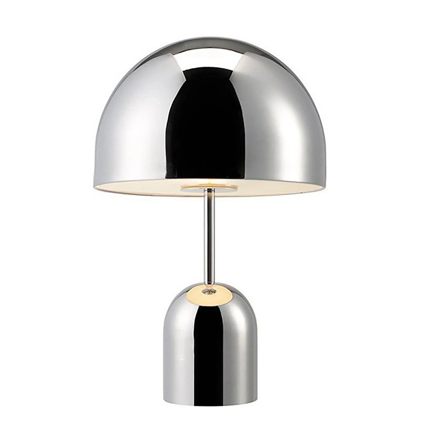 Copper table lamp iron construction detail