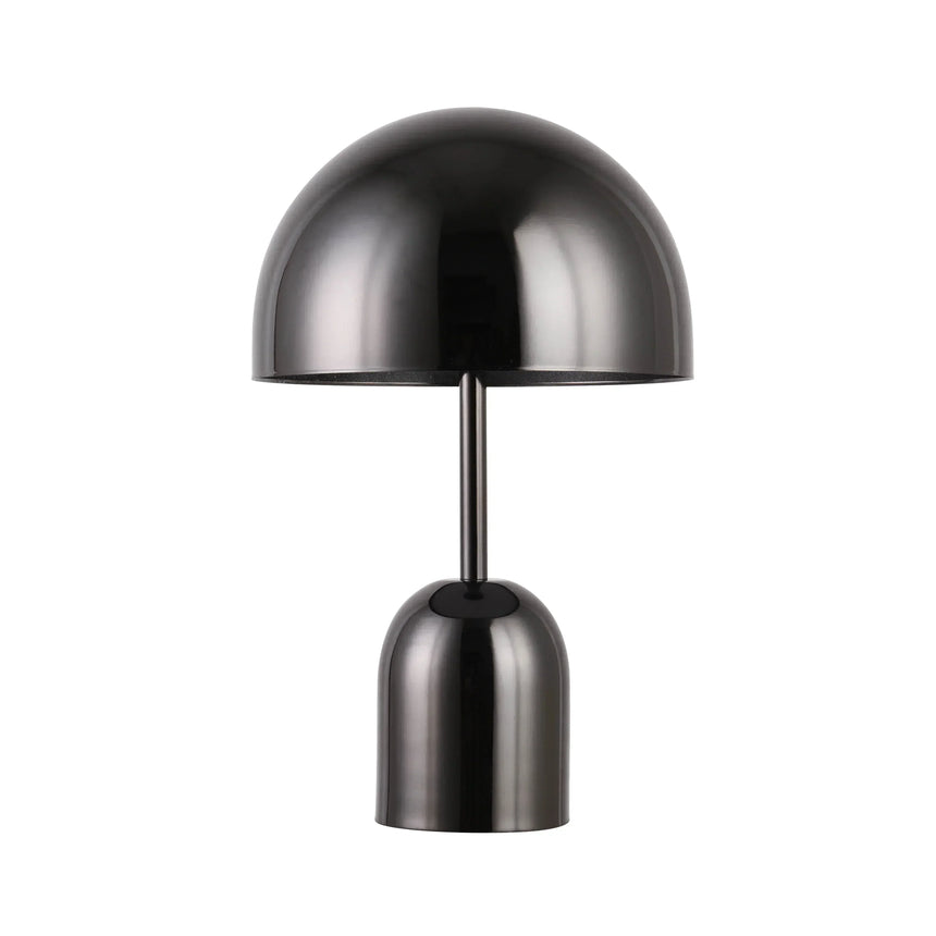 Copper table lamp warm glow ambient scene