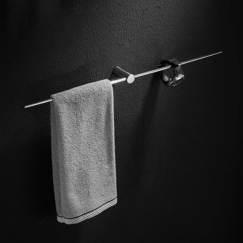 Stainless steel towel bar for small bathroom spaces
