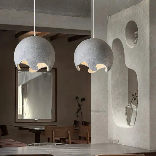 Modern Resin Pendant Light Sculptural Design