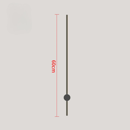 LED wall sconce metal plated finish detail