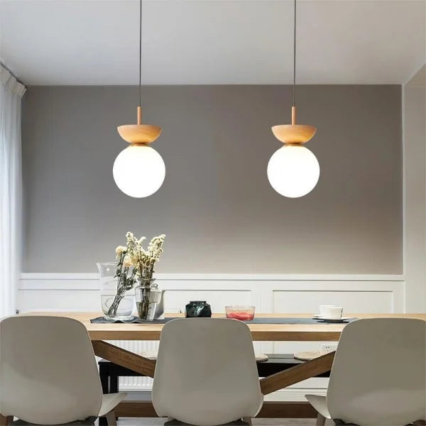 AsteriNord Wood Pendant Light Close-Up Detail - OroDwell
