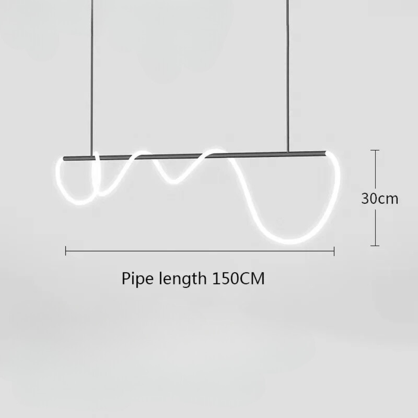 Modern ceiling fixture for living area