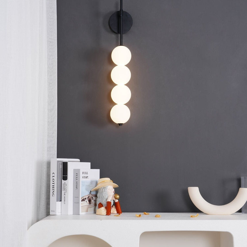 Warm glow wall sconce for living room