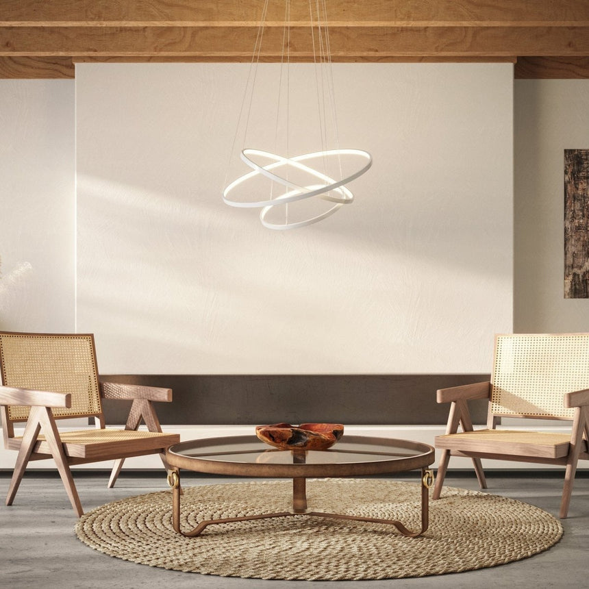 Modern angular aluminum pendant lamp
