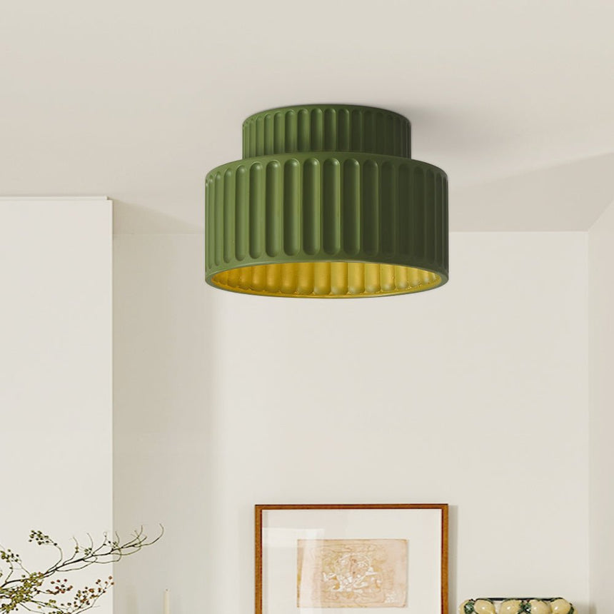 Drum Ceiling Light Classic Silhouette View