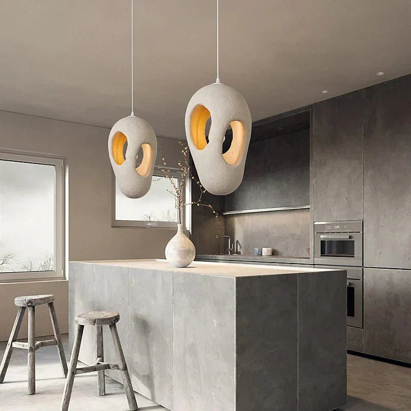 Eloria Metal Pendant Light close-up – square design | OroDwell