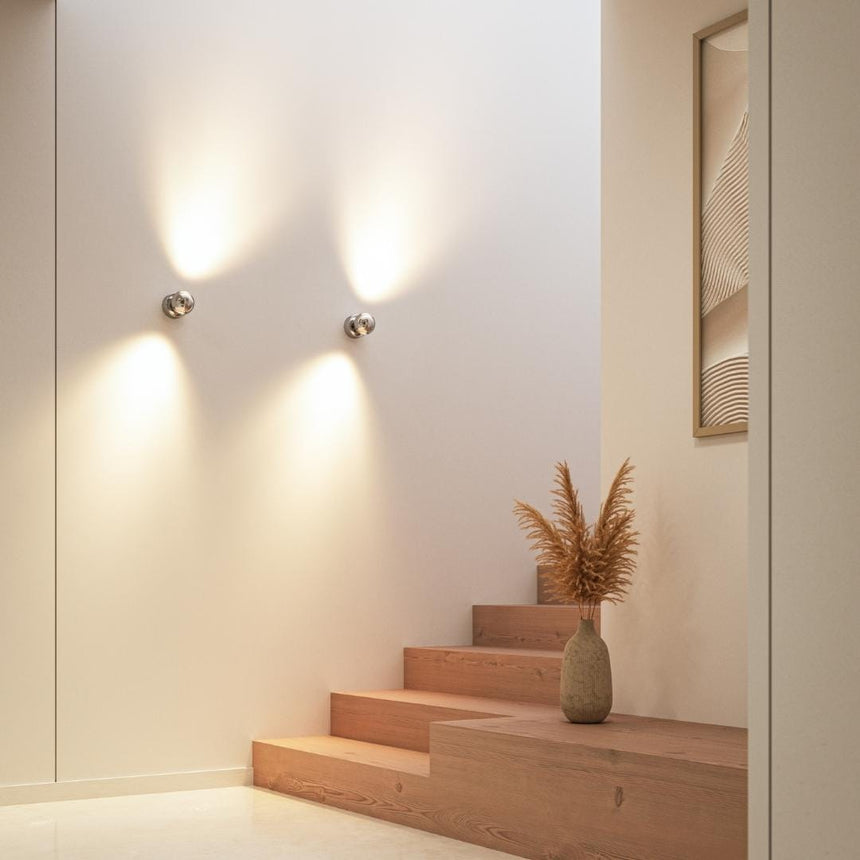 Glass Wall Lamp with ambient lighting for modern homes | OroDwell